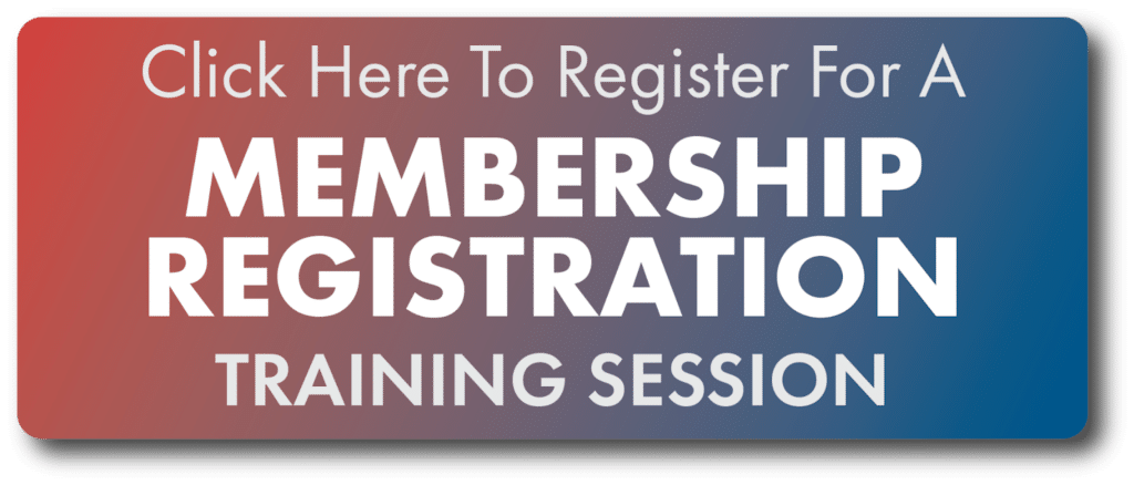 Graphic: register for a membership training session