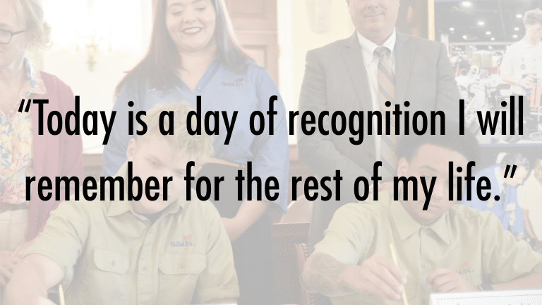 “Today is a day of recognition I will remember for the rest of my life.”